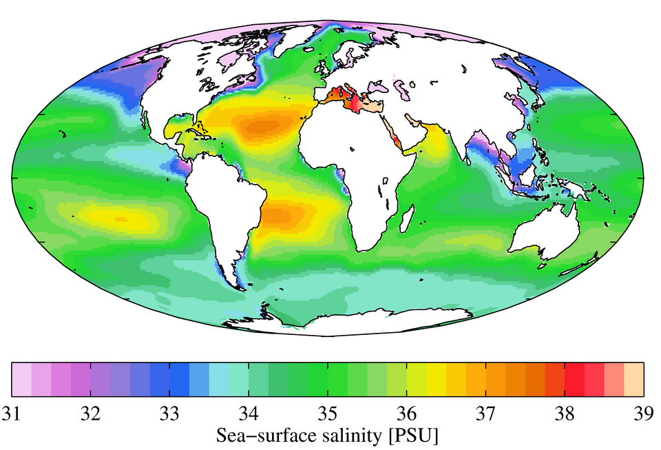 Annual mean sea surface
