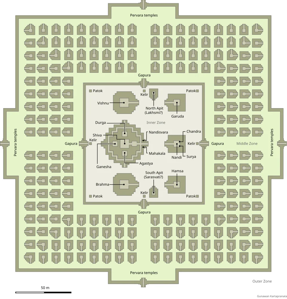 Prambanan Temple Map