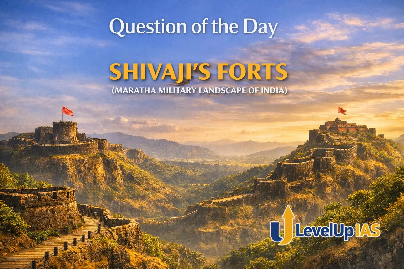 Question of the Day – SHIVAJI’S FORTS (MARATHA MILITARY LANDSCAPE OF INDIA)
