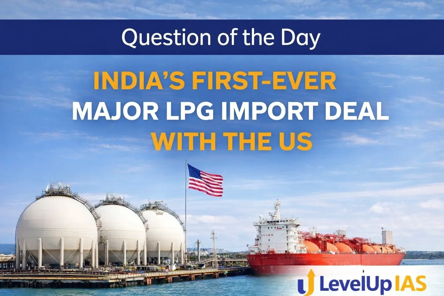 Question of the Day – INDIA’S FIRST-EVER MAJOR LPG IMPORT DEAL WITH THE US