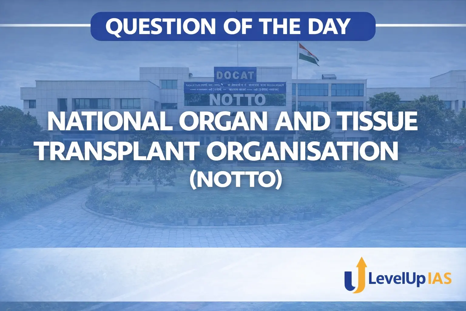 Question of the Day – NATIONAL ORGAN AND TISSUE TRANSPLANT ORGANISATION (NOTTO)