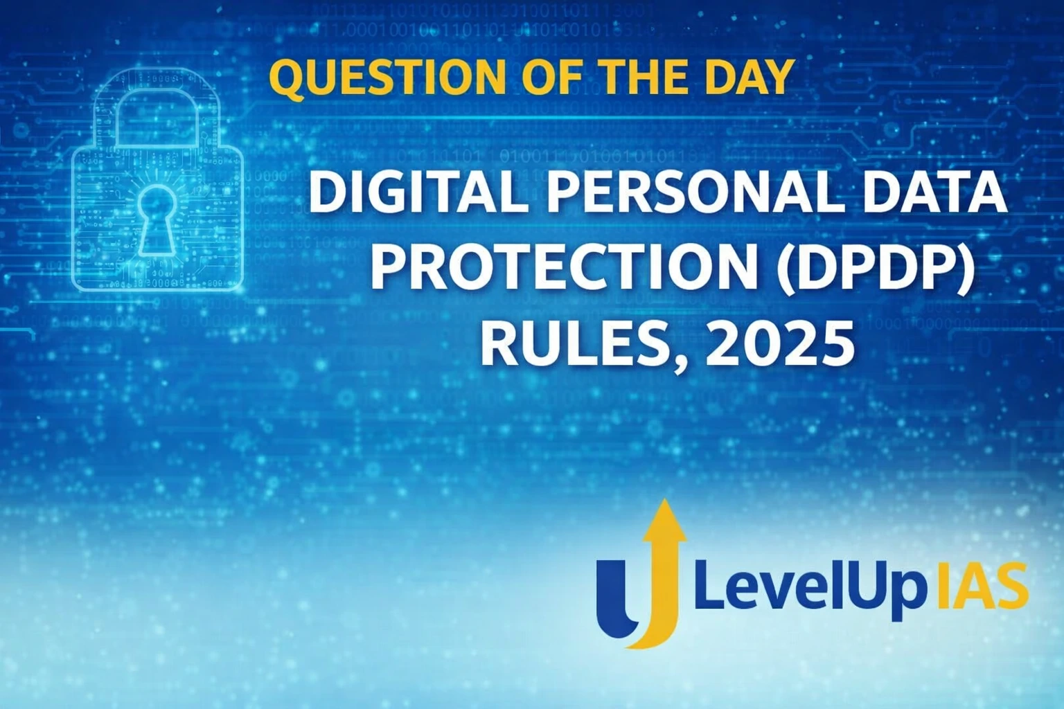 Question of the Day – DIGITAL PERSONAL DATA PROTECTION (DPDP) RULES, 2025