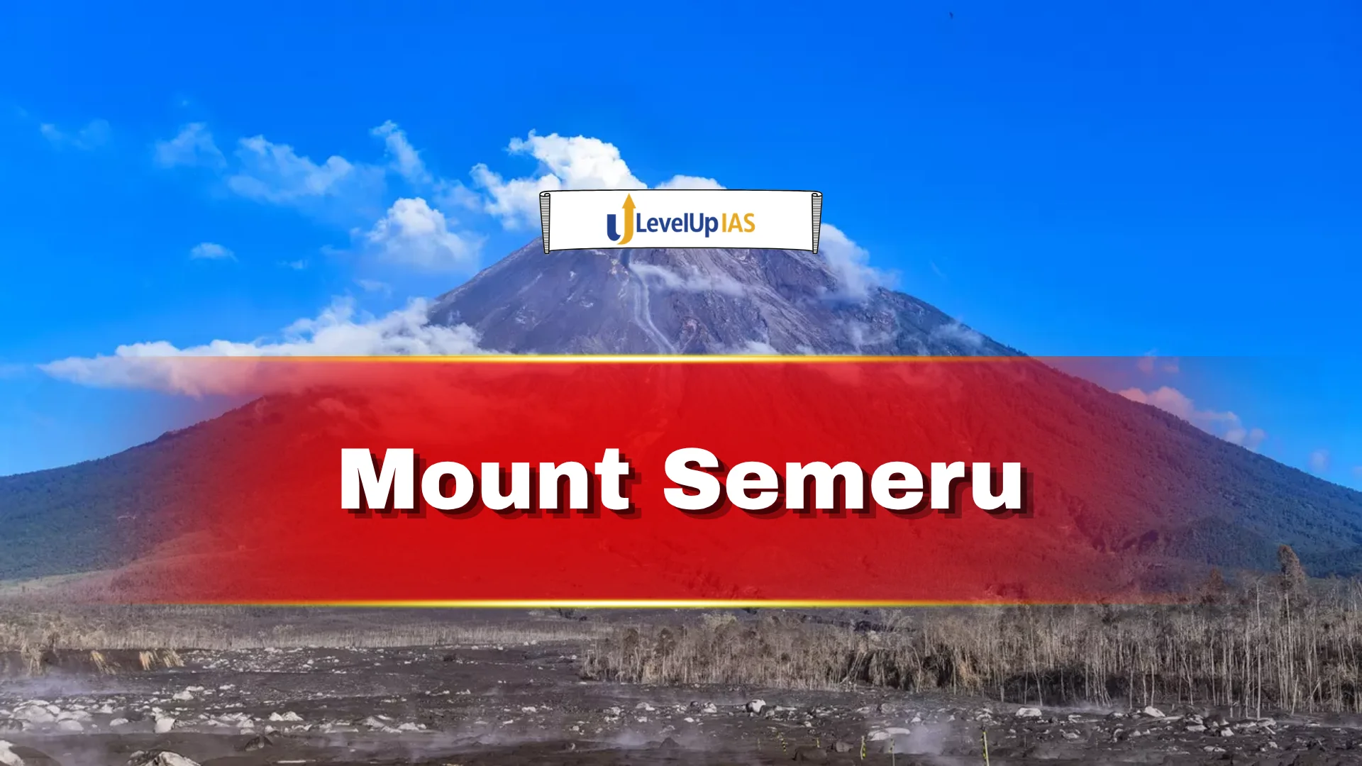 Mount Semeru, A Volcanic Mountain
