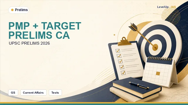Prelims Master Program (PMP) + Target Prelims Current Affairs 2026