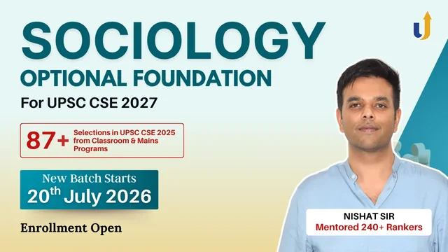 Sociology Optional Foundation 2027 (Batch 2)