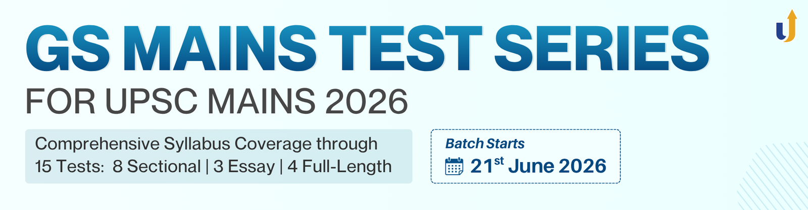 GS Mains Test Series 2026 banner