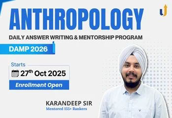 DAMP Anthropology 2026 daily answer writing and mentorship program
