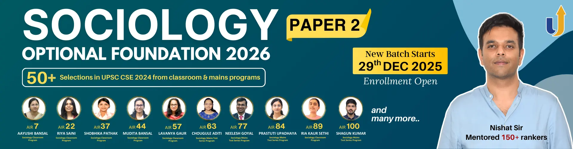 Sociology Optional Foundation Course Paper II 2026 by Nishat Sir