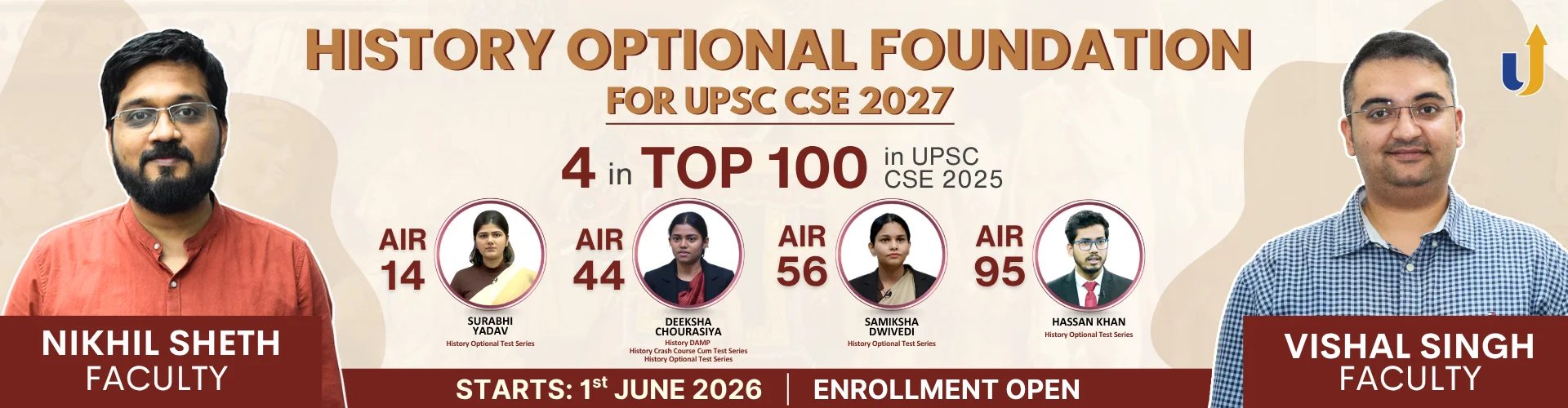History Optional Foundation for UPSC CSE 2027 by Nikhil Sheth and Vishal Singh