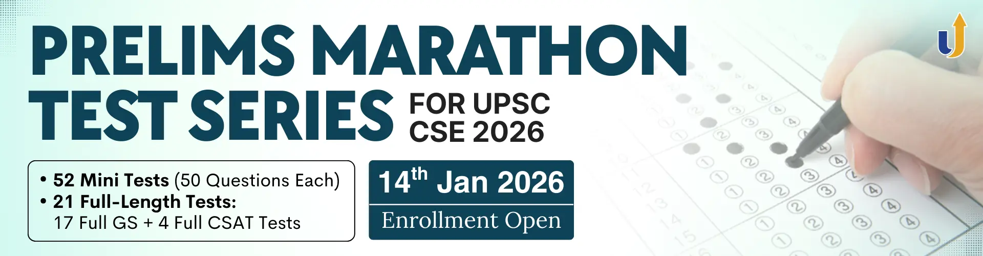 Prelims Marathon Test Series for UPSC CSE 2026 banner