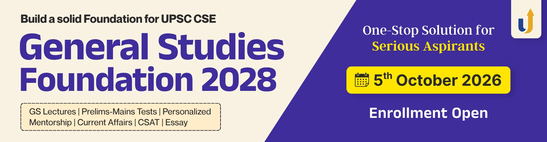 GS Foundation Program 2028 for UPSC CSE — LevelUp IAS