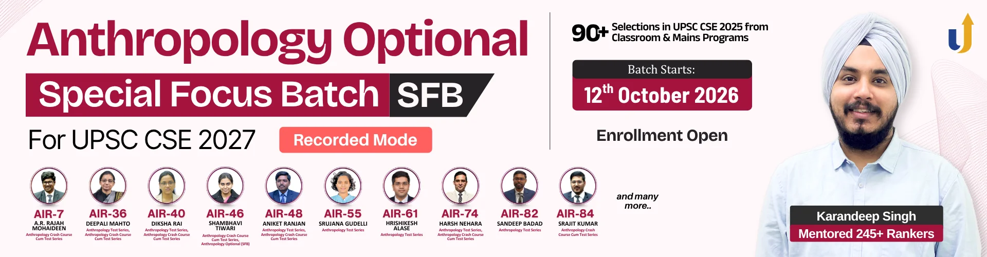 Anthropology Optional Special Focus Batch 2027