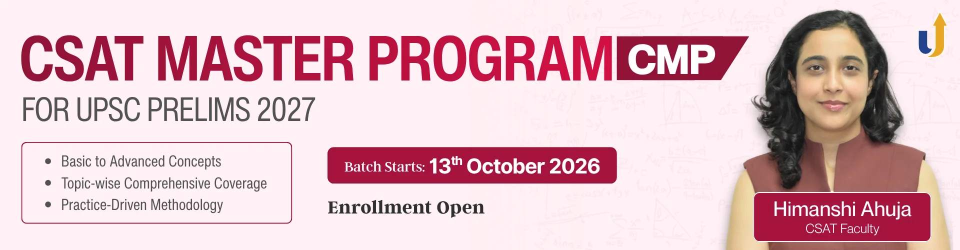 CSAT Master Program (CMP) 2027 — batch starts 13 October 2026