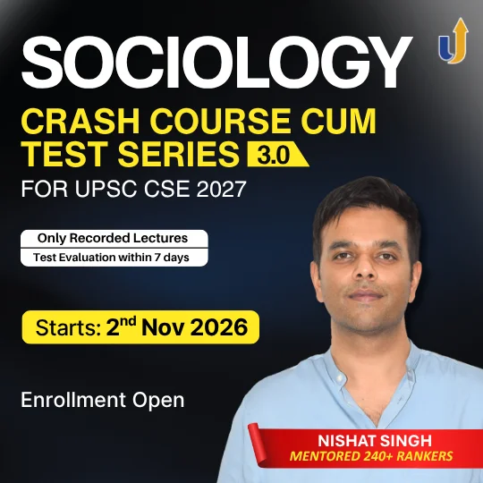 Sociology Optional Crash Course & Test Series 3.0 (2027)