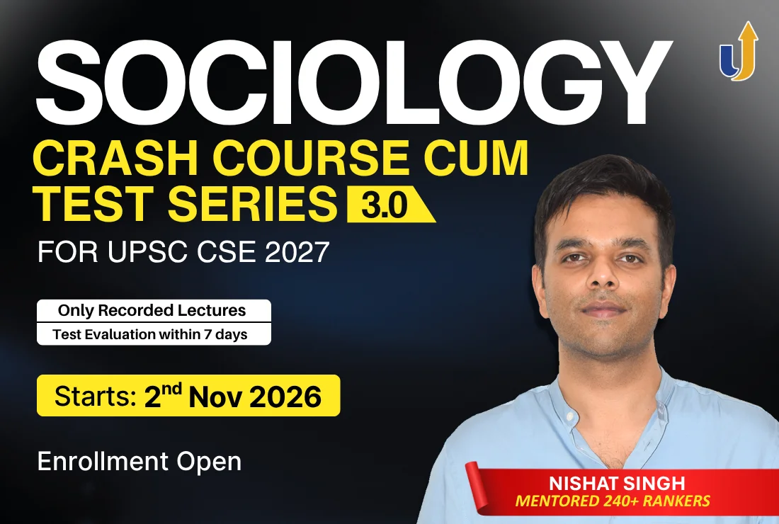 Sociology Optional Crash Course & Test Series 2027