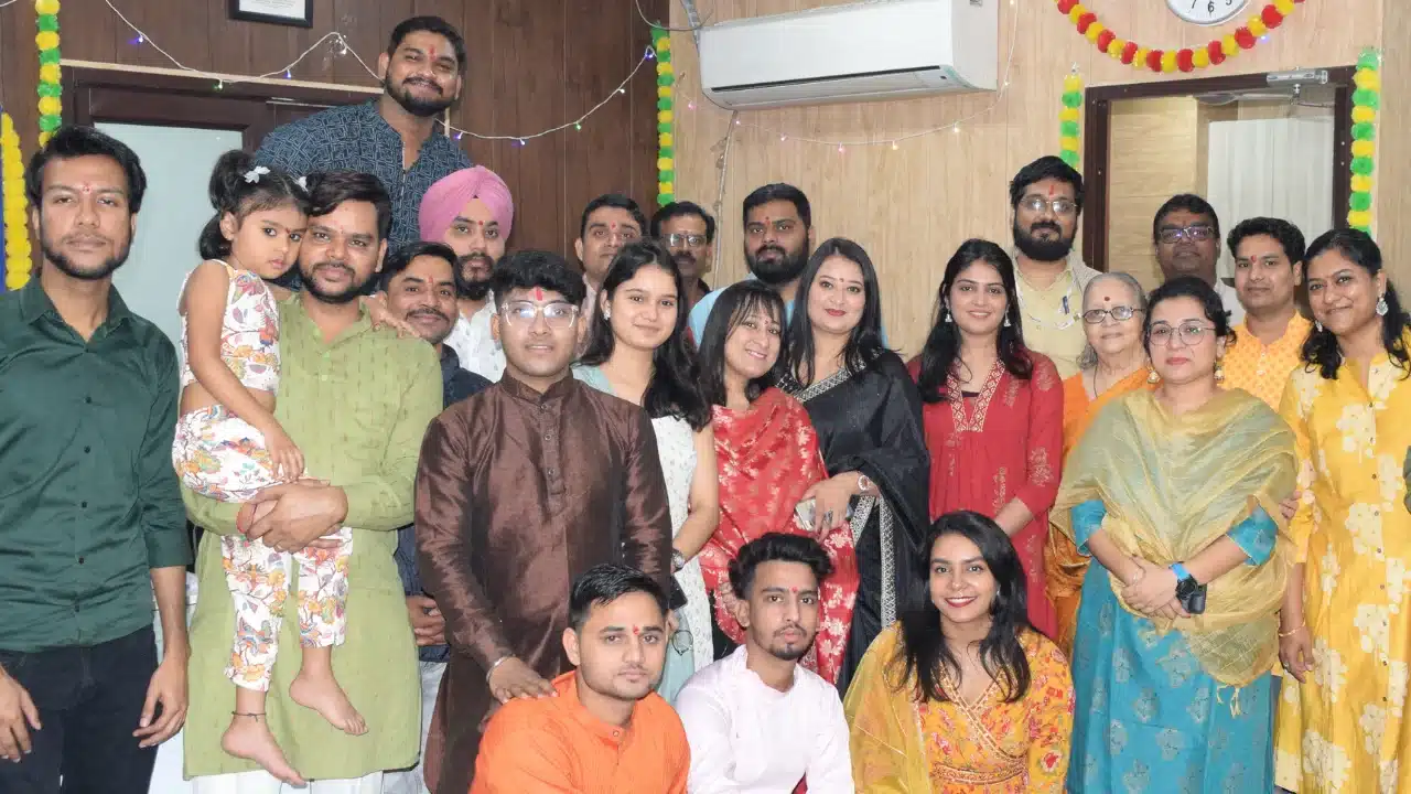 LevelUp IAS team celebrating together at the office