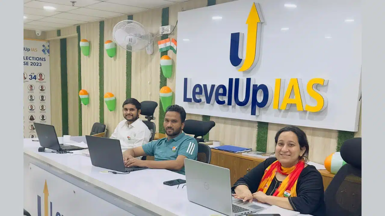 LevelUp IAS team members at the reception desk