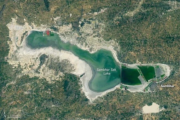 Satellite View of the Lake