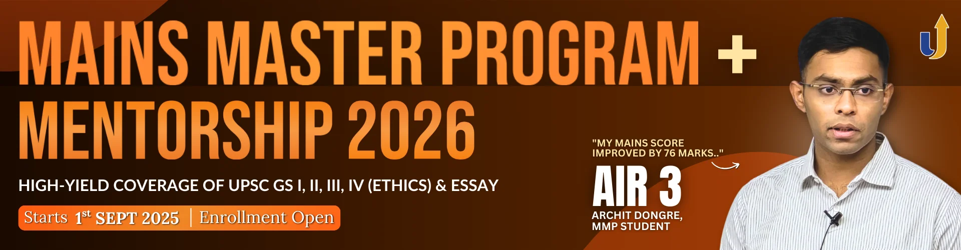 Master Mains by December 2025. Get ahead of 99% of the Competition. — banner